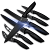 Lux Decor Collection Kitchen Knife Set 7 Pieces Stainless Steel