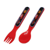 4pcs Cars Lightning McQueen Red Colored Kids Spoon and Fork Set