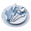 EXZACT Forged Flatware 24pcs - Heavy Highquality Stainless Steel Silverware