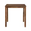 Counter Height 5pc Dining Set Walnut Finish Table and 4 Counter Height Chairs Wooden Kitchen Dining Furniture Transitional Style