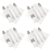 BESTONZON 8 Sets Party Cutlery Set Disposable Forks Spoon Napkin Flatware Serving Kit